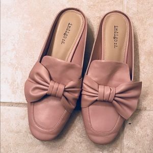 Pink Bow Mules